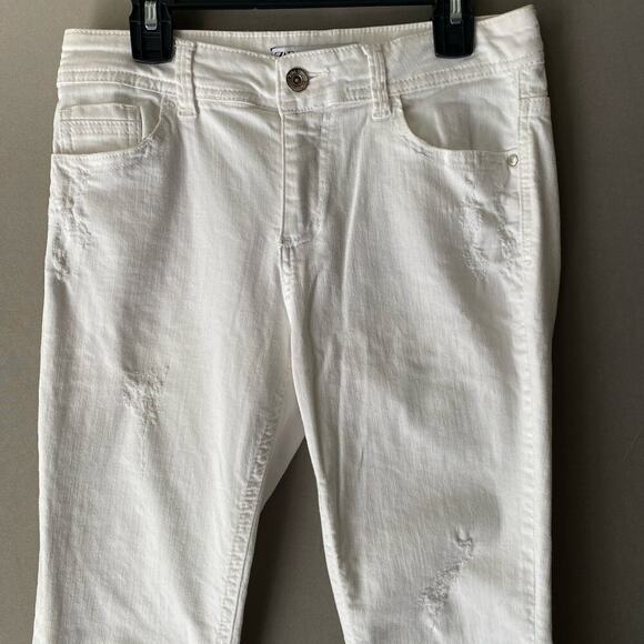 Zara sz 4 white‎ distressed boho jeans - Picture 7 of 7